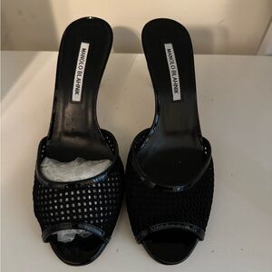 Manolo Blahnik Mesh Heels
